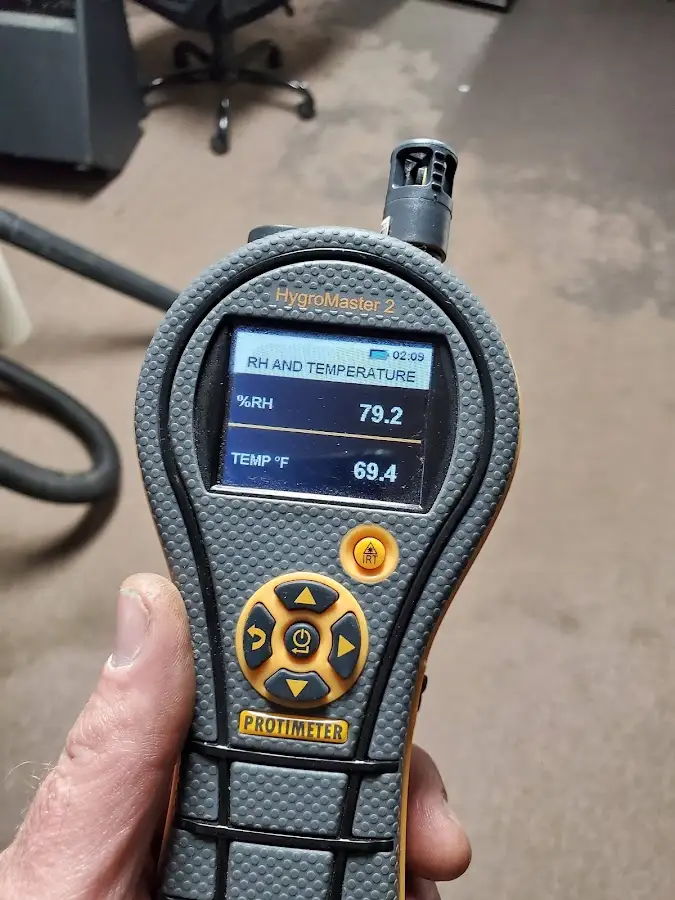 Moisture meter humidity assessment for Mold Remediation & Removal in Collierville